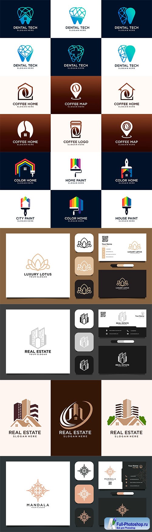 Business card and Logo vector design