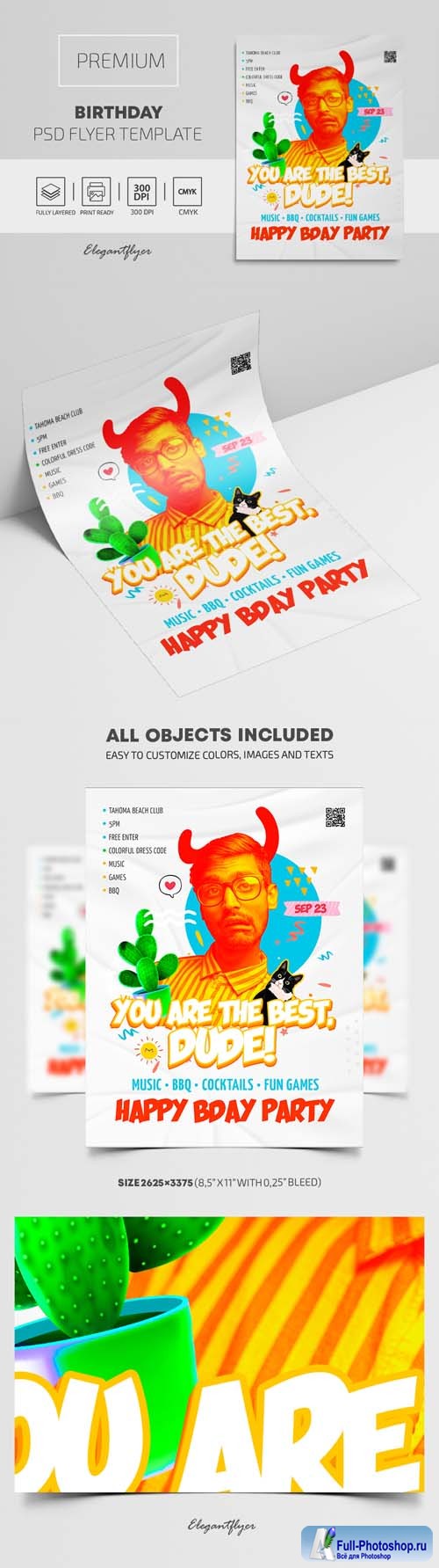 Birthday Premium PSD Flyer Template