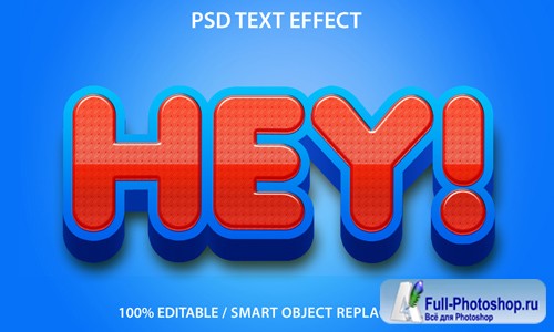 Text effect hey premium Premium Psd