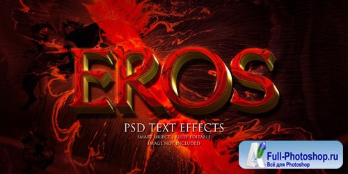 Eros text effect Premium Psd