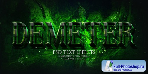 Demeter text effect Premium Psd