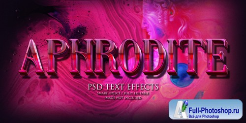 Aphrodite text effect Premium Psd