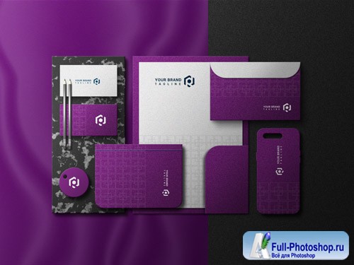 Stationery mockup Premium Psd