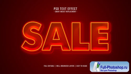Sale text style effect Premium Psd