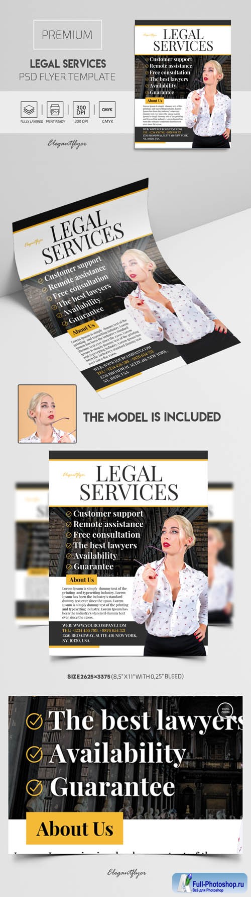 Legal Services Premium PSD Flyer Template