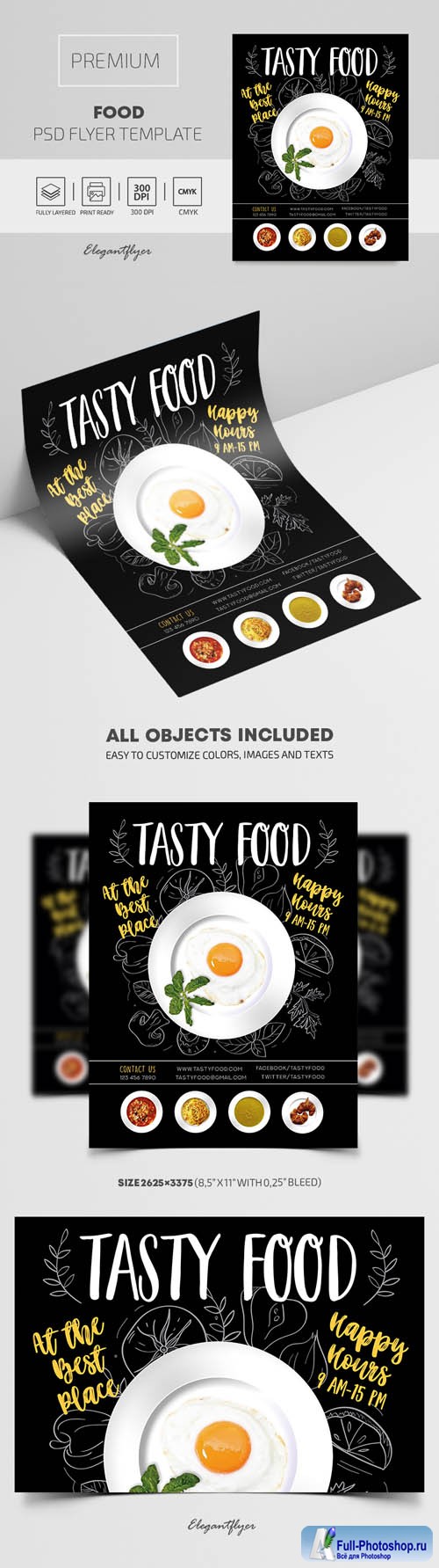 Food Premium PSD Flyer Template