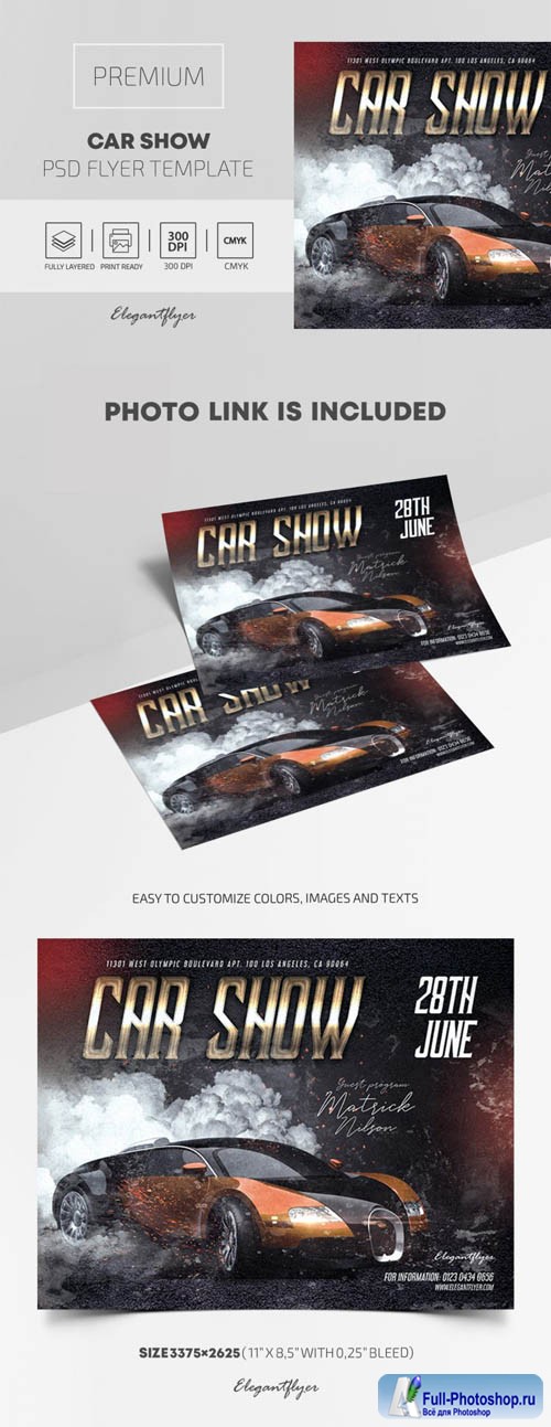 Car Show Premium PSD Flyer Template