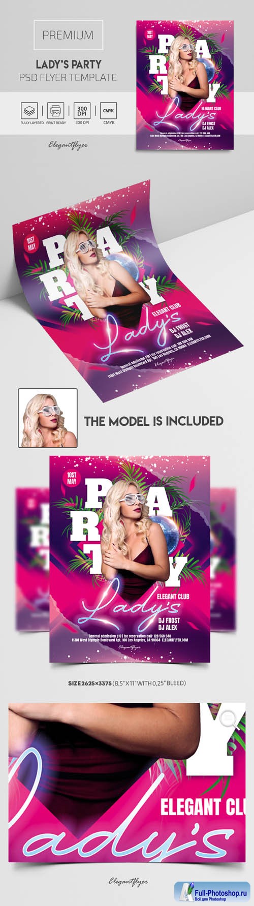 Ladys Party Premium PSD Flyer Template