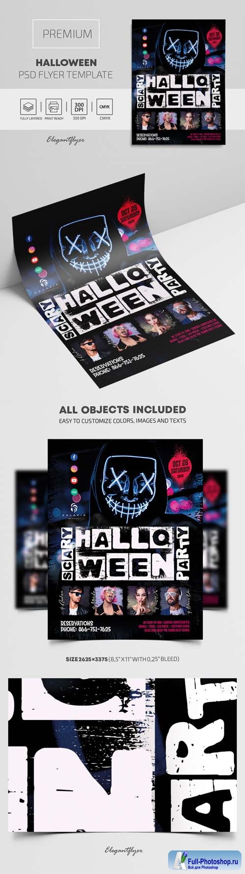 Halloween Premium PSD Flyer Template