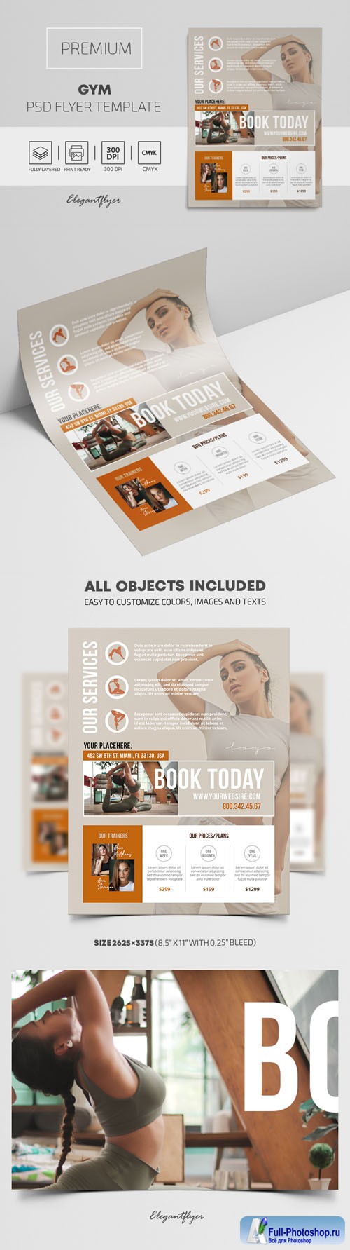 Gym Premium PSD Flyer Template