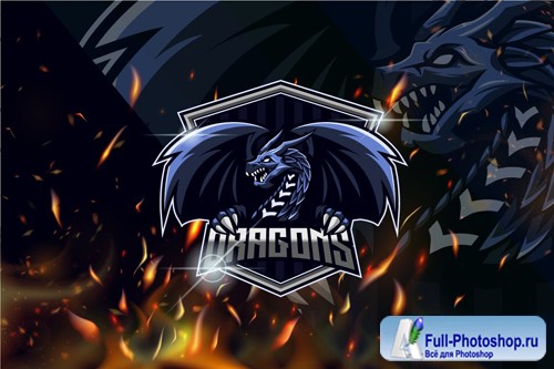 Dragon E-sport Logo Template