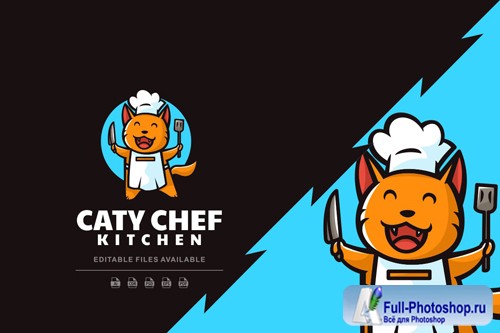 Cat Cartoon Logo design templates