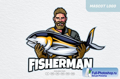 Fisherman Logo design template