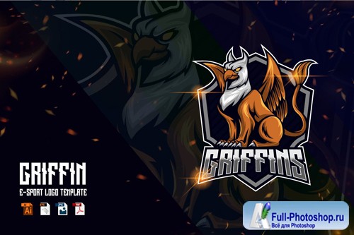 Griffin E-sport logo template