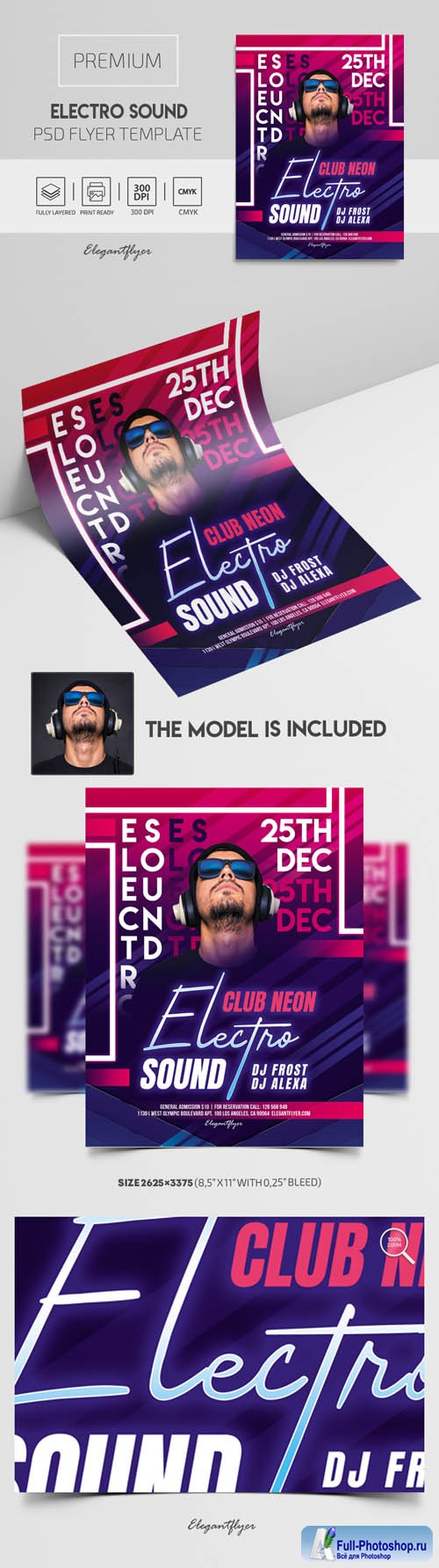 Electro Sound Premium PSD Flyer Template