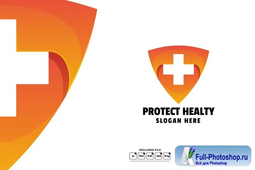 Protect Healthy Gradient Colorful Logo Template
