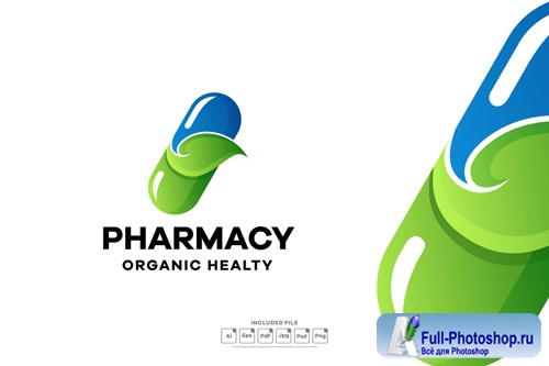 Pharmacy Gradient Colorful Logo Template