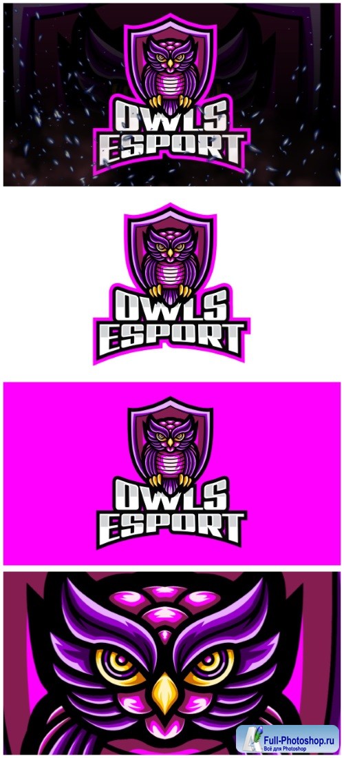 Owls E-Sport and Sport Logo Template