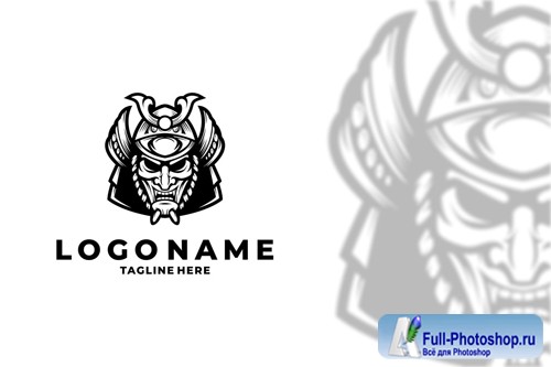 Samurai Logo Design Vector