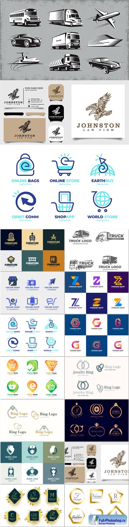 Vector logo template collection