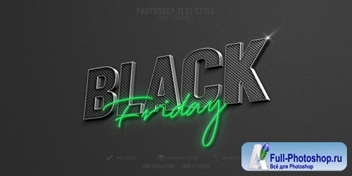 Black friday 3d text style effect template design Premium Psd