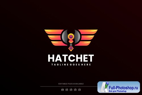 Hatchet Gradient Colorful Logo