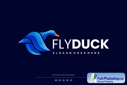 Fly Duck Gradient Logo