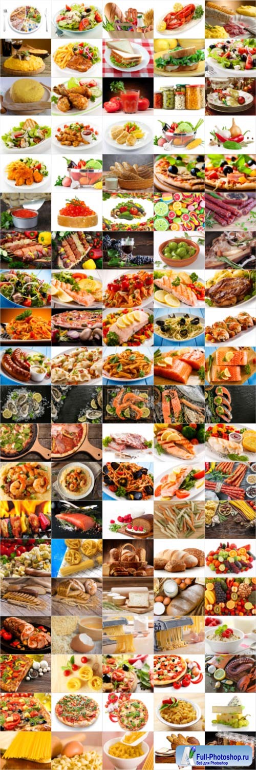 Food, meat, vegetables, fruits, fish, stock photo bundle vol 3