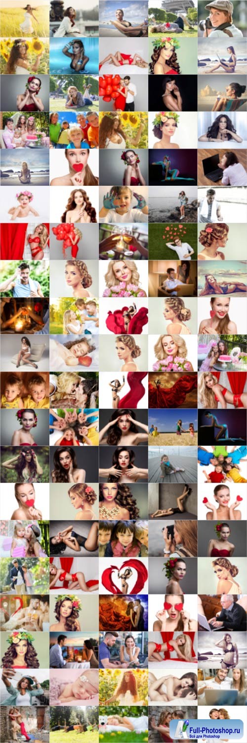 People, men, women, children, stock photo bundle vol 5
