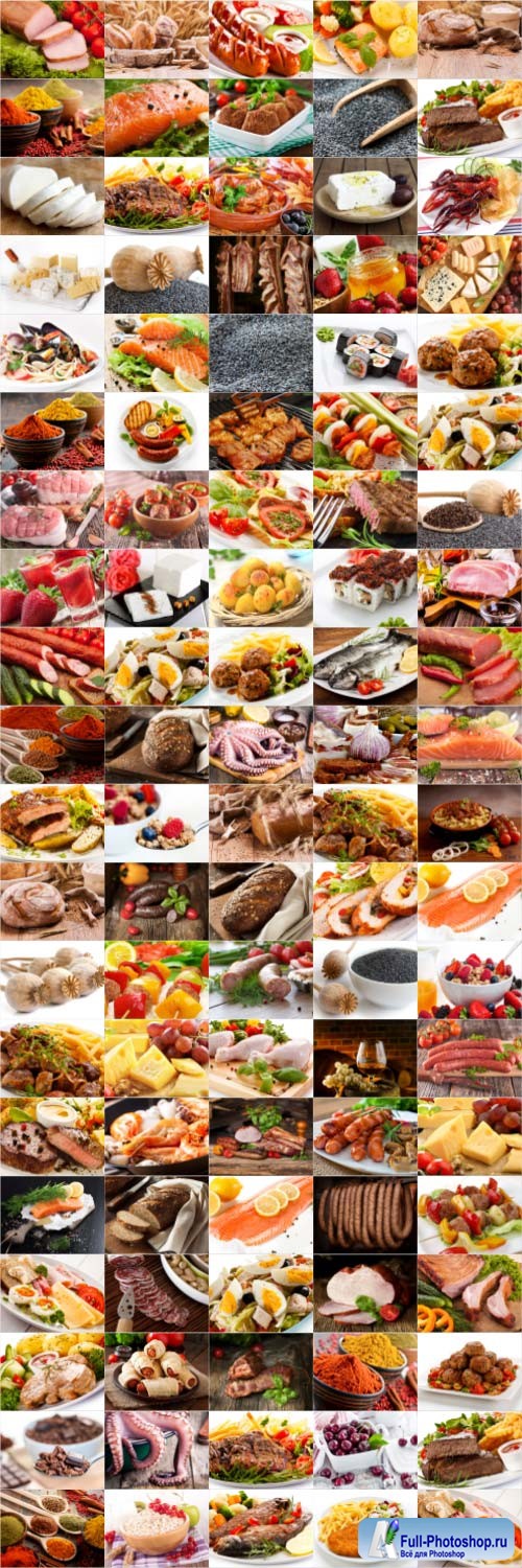 Food, meat, vegetables, fruits, fish, stock photo bundle vol 1