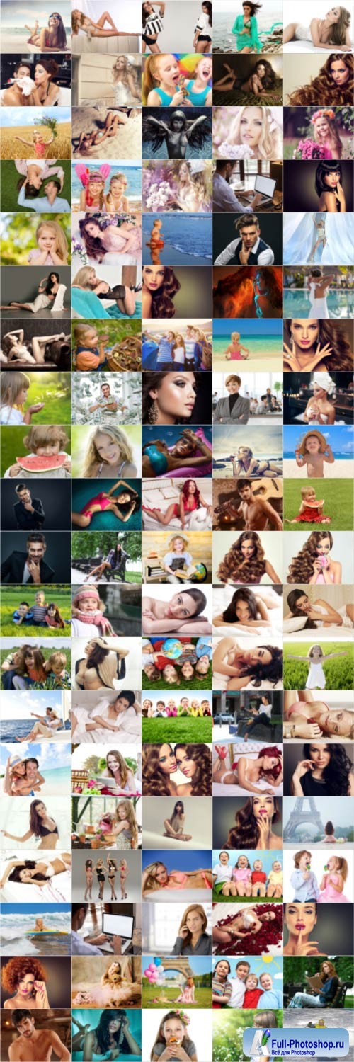 People, men, women, children, stock photo bundle vol 6