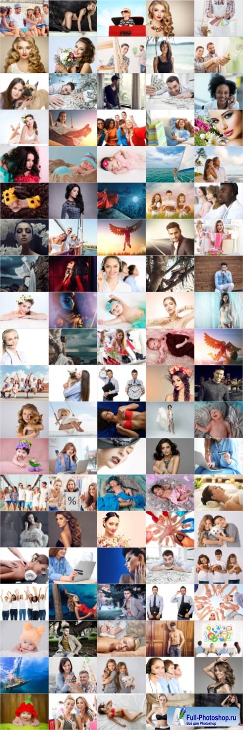 People, men, women, children, stock photo bundle vol 3