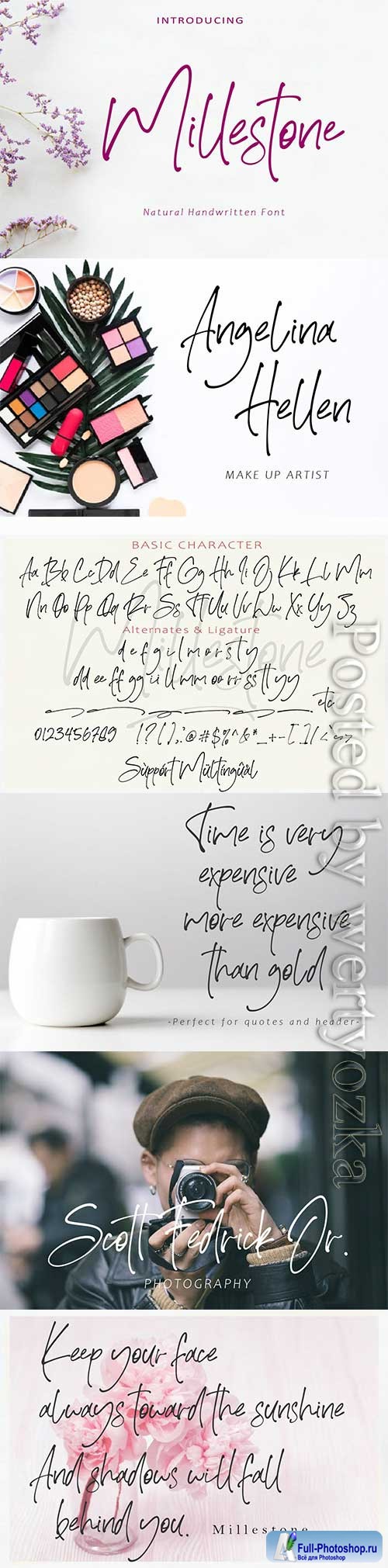 Font Millestone - Stylish Handwritten